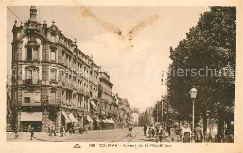 AK / Ansichtskarte Colmar_Haut_Rhin_Elsass Avenue de la Republique Colmar_Haut_Rhin_Elsass