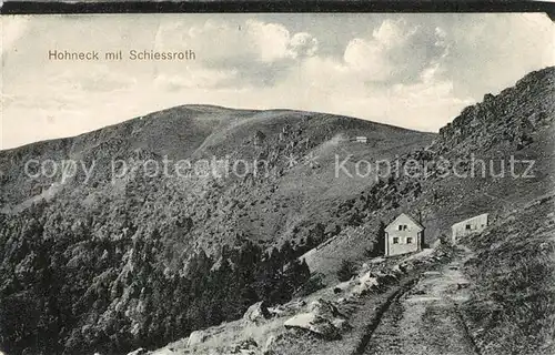 AK / Ansichtskarte Hohneck mit Schiessroth Hohneck