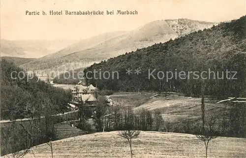 AK / Ansichtskarte Murbach_Elsass Hotel Barnabasbruecke Panorama Murbach Elsass