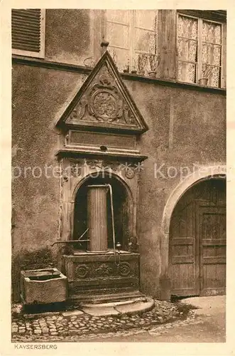 AK / Ansichtskarte Kaysersberg_Haut_Rhin Brunnen Kaysersberg_Haut_Rhin