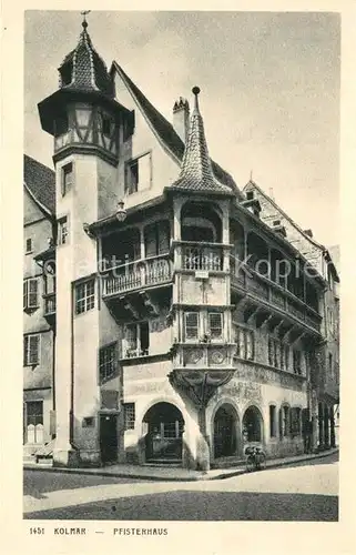 AK / Ansichtskarte Colmar_Haut_Rhin_Elsass Pfisterhaus Colmar_Haut_Rhin_Elsass