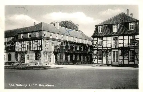 AK / Ansichtskarte Bad_Driburg Kurhaeuser Fachwerk Bad_Driburg