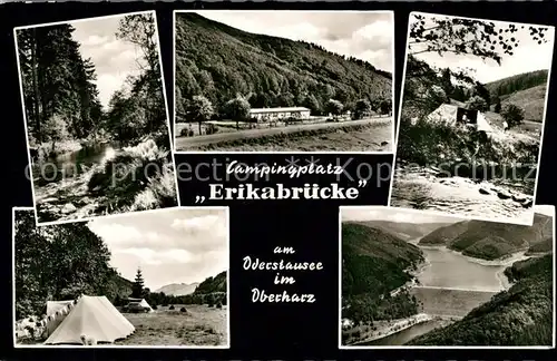 AK / Ansichtskarte St_Andreasberg_Harz Camping Eriakbruecke am Oderstausee St_Andreasberg_Harz