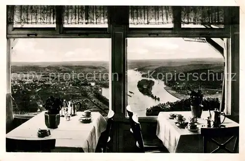 AK / Ansichtskarte Drachenfels Hotel Restaurant auf dem Drachenfels mit Rheinblick Drachenfels