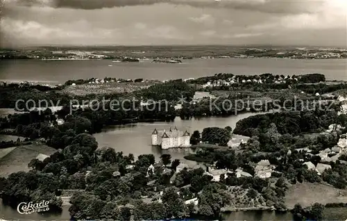 AK / Ansichtskarte Gluecksburg_Ostseebad Fliegeraufnahme mit Schloss Gluecksburg_Ostseebad