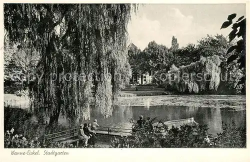 AK / Ansichtskarte Wanne Eickel Stadtgarten Wanne Eickel