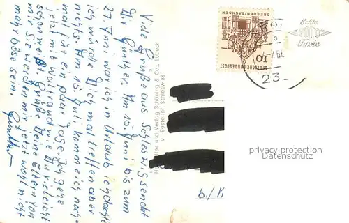 AK / Ansichtskarte Schleswig_Schlei Dom Schloss Gottorp Promenadenweg Halm Schleswig_Schlei