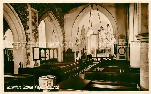 AK / Ansichtskarte Stoke_Poges Church interior Stoke Poges