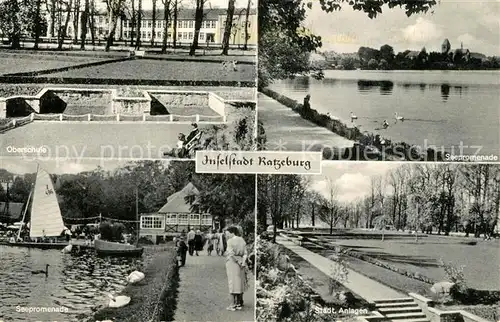 AK / Ansichtskarte Ratzeburg Seepromenade Anlagen Oberschule Ratzeburg
