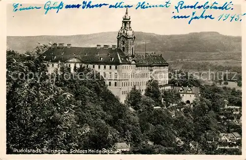 AK / Ansichtskarte Rudolstadt Schloss Heidecksburg Rudolstadt