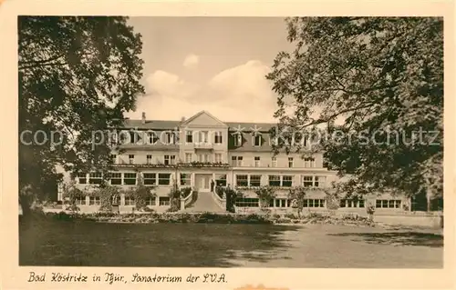 AK / Ansichtskarte Bad_Koestritz Sanatorium  Bad_Koestritz