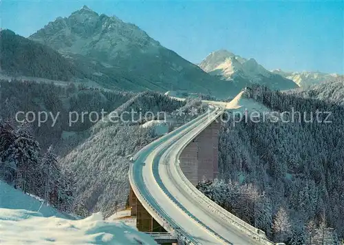 AK / Ansichtskarte Autobahn Brenner Europabruecke Serles Habicht Autobahn