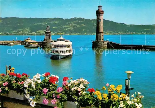 AK / Ansichtskarte Motorschiffe M.S. Stuttgart Lindau Bodensee Hafen  Motorschiffe