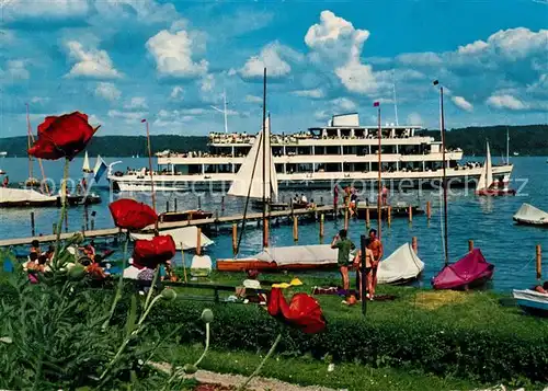 AK / Ansichtskarte Motorschiffe Seeshaupt Starnberger See  Motorschiffe