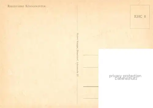 AK / Ansichtskarte Faehre Rheinfaehre Koenigswinter  Faehre