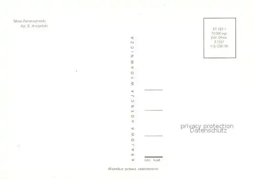 AK / Ansichtskarte Motorschiffe Wroclaw Most Zwierzyniecki Motorschiffe