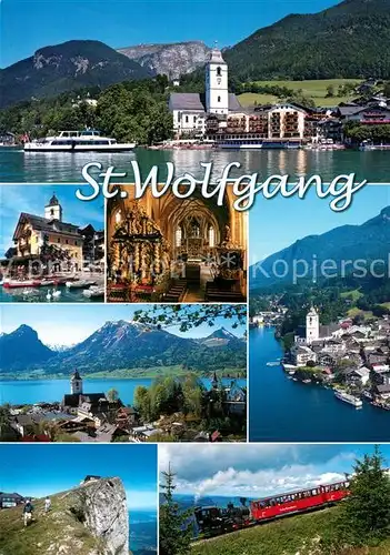 AK / Ansichtskarte St_Wolfgang_Wolfgangsee Weisses Roessl Schafberg  St_Wolfgang_Wolfgangsee