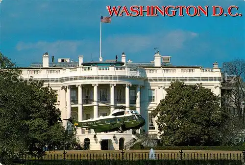 AK / Ansichtskarte Hubschrauber_Helikopter Washington D.C. The White House President Helicopter  Hubschrauber Helikopter