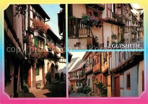 AK / Ansichtskarte Eguisheim_Haut_Rhin Maisons Alsaciennes Les Remparts  Eguisheim_Haut_Rhin