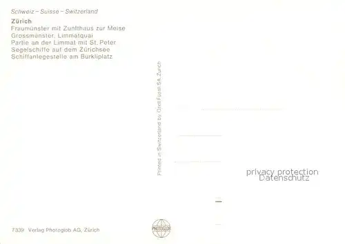 AK / Ansichtskarte Motorschiffe Helvetia Zuerich Fraumuenster Zunfthaus zur Meise Segelschiffe  Motorschiffe