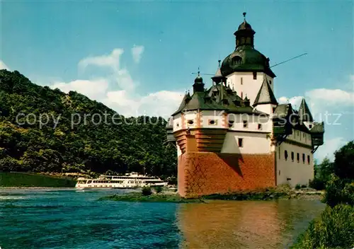 AK / Ansichtskarte Motorschiffe Pfalz Kaub am Rhein Motorschiffe
