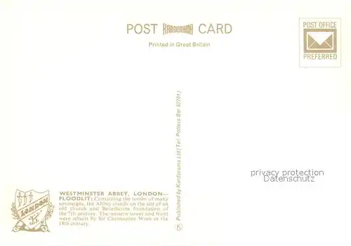 AK / Ansichtskarte London Westminster Abbey  London