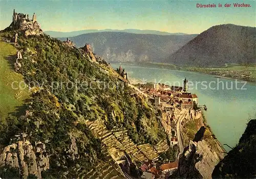 AK / Ansichtskarte Duernstein_Wachau 19. Jahrhundert Burgruine  Duernstein_Wachau