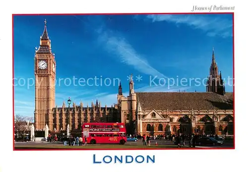 AK / Ansichtskarte Autobus_Omnibus London Houses of Parliament  Autobus Omnibus