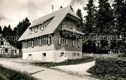 AK / Ansichtskarte Kniebis_Freudenstadt Gaestehaus Pension Haus Albblick Schwarzwaldhochstrasse Kniebis_Freudenstadt