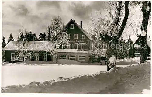 AK / Ansichtskarte Zwieselberg_Freudenstadt Gasthof zum Auerhahn Winterimpressionen Schwarzwald Zwieselberg_Freudenstadt