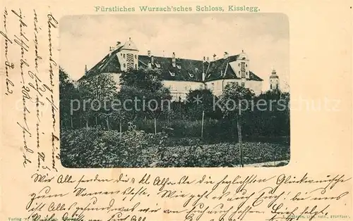 AK / Ansichtskarte Kisslegg Fuerstliches Wurzach sches Schloss Kisslegg