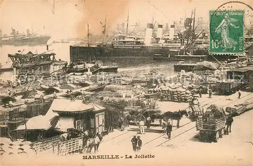 AK / Ansichtskarte Marseille_Bouches du Rhone La Joliette Port Vapeur Bateaux Marseille