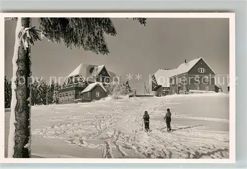 AK / Ansichtskarte Kniebis_Freudenstadt Gasthaus Pension zum Schwarzwald Wintersportplatz Kniebis_Freudenstadt