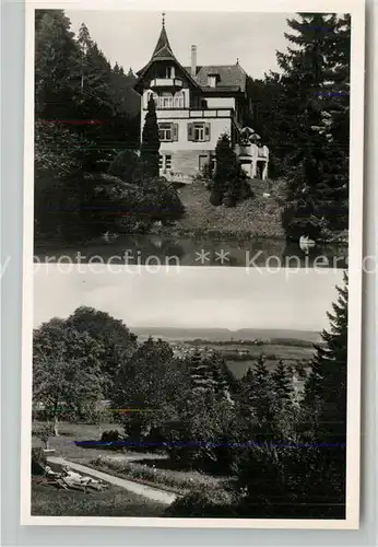 AK / Ansichtskarte Freudenstadt Gaestehaus Pension Haus am Walde Landschaftspanorama Schwarzwald Freudenstadt