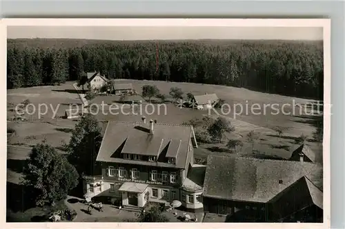 AK / Ansichtskarte Kniebis_Freudenstadt Gasthof Pension Auerhahn Schwarzwald Fliegeraufnahme Kniebis_Freudenstadt