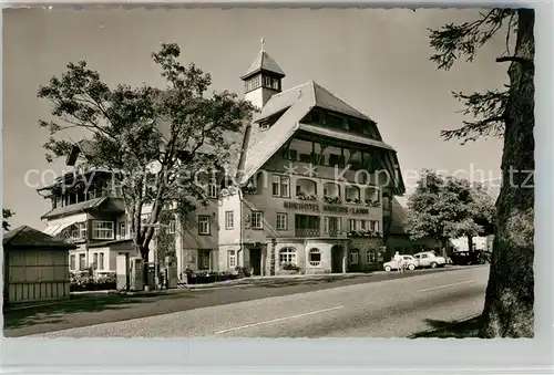 AK / Ansichtskarte Lamm_Kniebis Kurhotel Wintersportplatz Schwarzwaldhochstrasse Lamm Kniebis