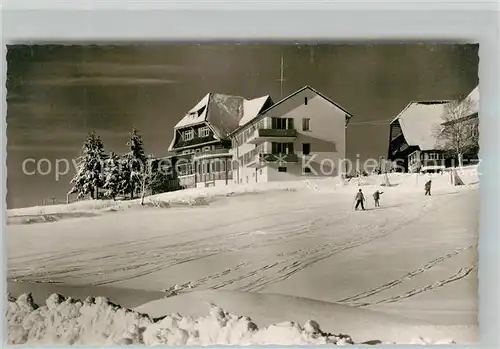 AK / Ansichtskarte Kniebis_Freudenstadt Blindenerholungsheim Kurort Wintersportplatz Schwarzwaldhochstrasse Kniebis_Freudenstadt