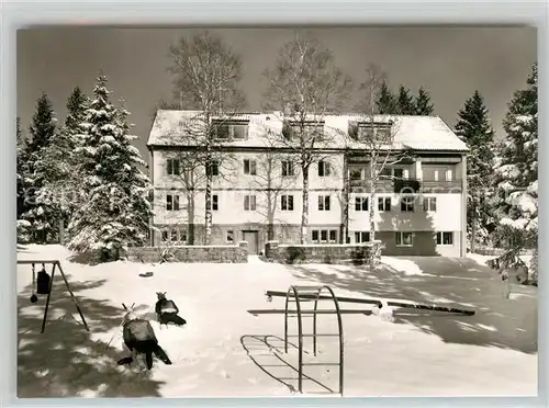 AK / Ansichtskarte Kniebis_Freudenstadt Naturfreundehaus Wintersportplatz Schwarzwald Kniebis_Freudenstadt