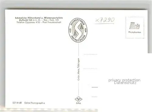 AK / Ansichtskarte Freudenstadt Hoehenhotel Zuflucht Freudenstadt