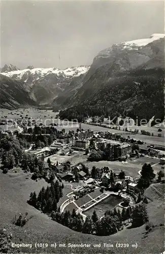 AK / Ansichtskarte Engelberg_OW mit Spannoerter und Titlis Engelberg OW