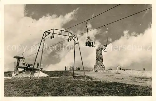 AK / Ansichtskarte Feldberg_Schwarzwald Schwebelift Feldberger Hof Seebuck Feldberg Schwarzwald