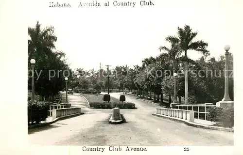 AK / Ansichtskarte Habana_Havana Country Club Avenue Habana Havana