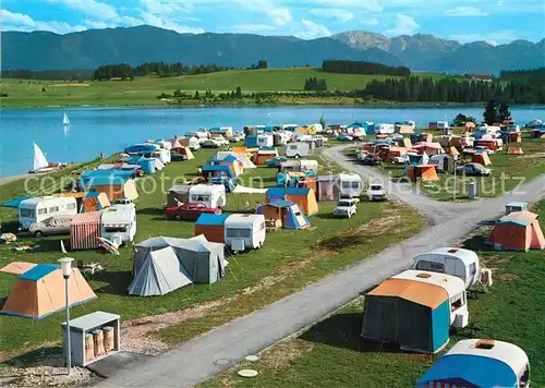 AK / Ansichtskarte Lechbruck_See Campingplatz am Oberen Lechsee Lechbruck See