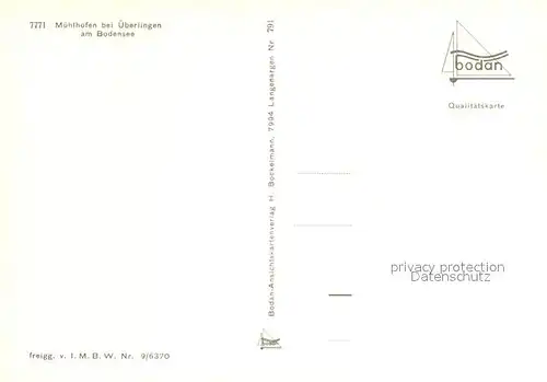 AK / Ansichtskarte Muehlhofen_Uhldingen Muehlhofen Fliegeraufnahme Muehlhofen