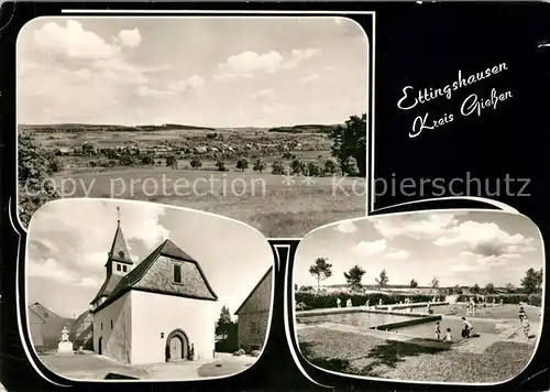 AK / Ansichtskarte Ettinghausen Panorama Kirche Schwimmbad Ettinghausen