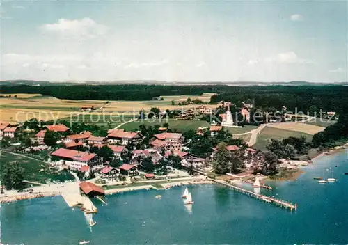AK / Ansichtskarte Gstadt_Chiemsee Fliegeraufnahme Gstadt_Chiemsee