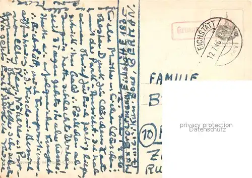 AK / Ansichtskarte Eichstaett_Oberbayern Altmuehlpartie Eichstaett_Oberbayern