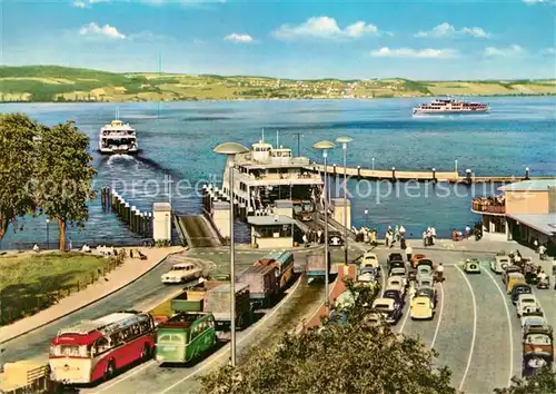 AK / Ansichtskarte Konstanz_Bodensee Landeplatz Staad der Autofaehre Konstanz Meersburg Konstanz_Bodensee