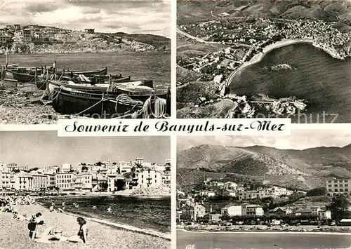 AK / Ansichtskarte Banyuls sur Mer Le Port Vue aerienne La Plage Les Hotels Banyuls sur Mer