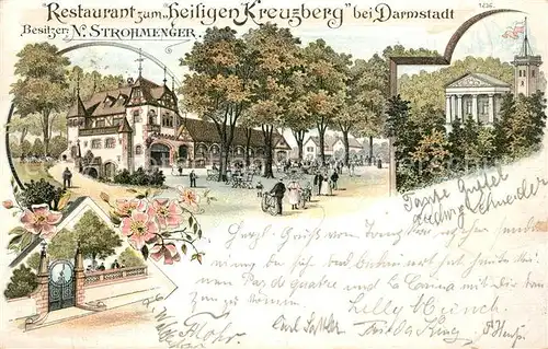 AK / Ansichtskarte Darmstadt Restaurant zum Heiligen Kreuzberg  Darmstadt